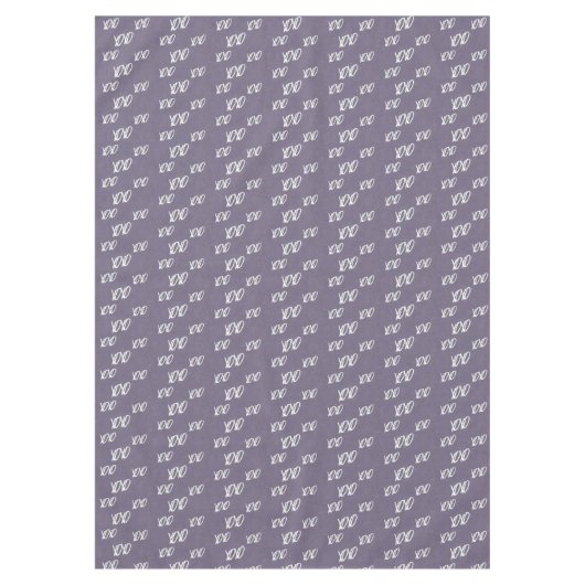 Xoxo handschrift op grijs tafelkleed (Voorkant)