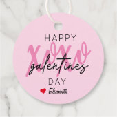 XOXO Happy Galentine's Day Bedankjes Labels (Achterkant)