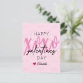 XOXO Happy Galentine's Day Briefkaart (Staand voorkant)