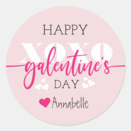 XOXO Happy Glanetine's Day Ronde Sticker