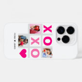 XOXO Happy Valentijnsdag Roze Hart Custom Foto Case-Mate iPhone Case (Achterkant (horizontaal))