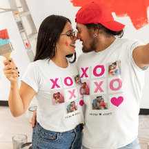 XOXO Happy Valentijnsdag Roze Hart Custom Foto