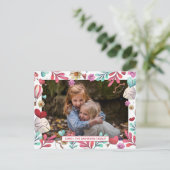 XOXO Happy Valentine's Day Foto Feestdagenkaart (Staand voorkant)