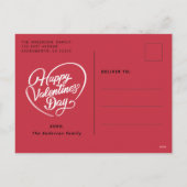 XOXO Happy Valentine's Day Foto Feestdagenkaart (Achterkant)