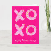 XOXO Happy Valentine's Day Kaart (Voorkant)