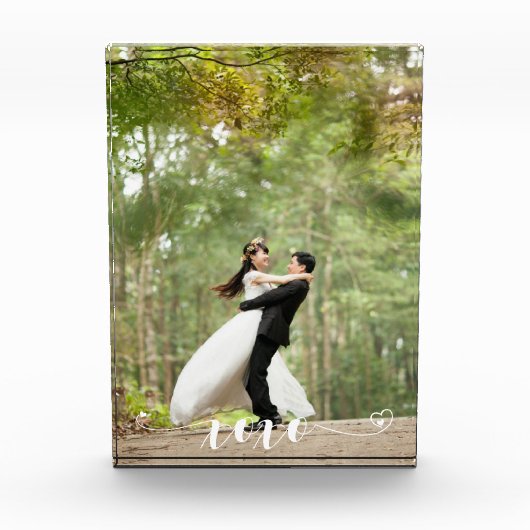 XOXO Hart Gepersonaliseerde Foto Aangepaste Vertic (Voorkant)