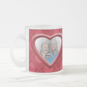 XOXO Hart Knuffels & Kusjes Aanpasbare Fotobeker Matglas Koffiemok