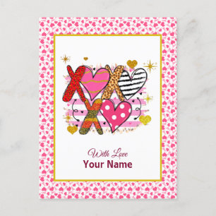 XOXO Hart Lief & Speels Briefkaart
