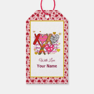 XOXO Hart Lief & Speels Cadeaulabel