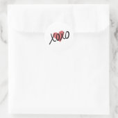 XOXO Hart Liefde Sticker Envelop Seal Sticker (Tas)