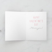 XOXO Hart Lijst Verzenden Liefde Valentijnsdag Feestdagen Kaart (Binnen)
