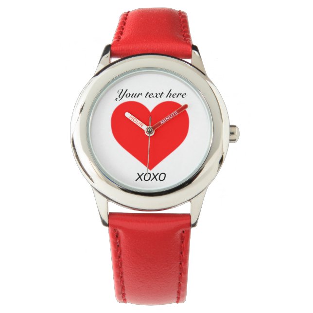 XOXO-HART personaliseren Horloge (Voorkant)