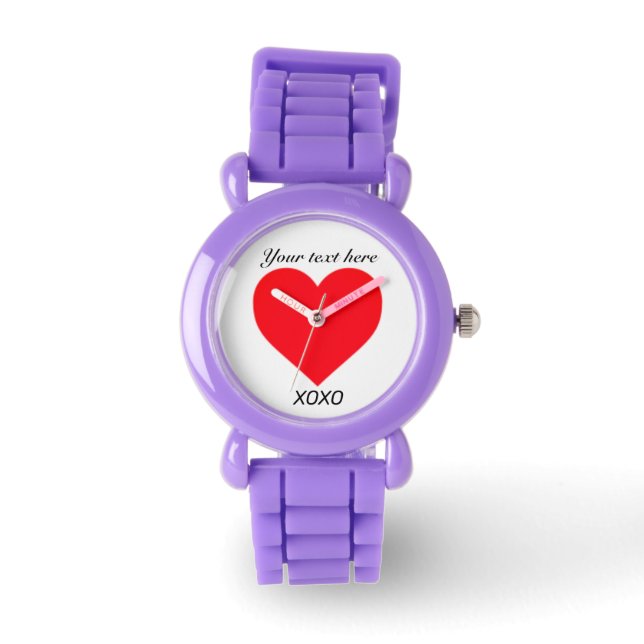 XOXO-HART personaliseren Horloge (Voorkant)
