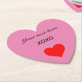 XOXO-HART personaliseren Kartonnen Onderzetters (Gekanteld)