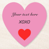 XOXO-HART personaliseren Kartonnen Onderzetters (Voorkant)