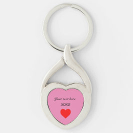 XOXO-HART personaliseren Sleutelhanger