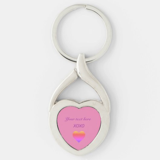 XOXO-HART personaliseren Sleutelhanger (Voorkant)
