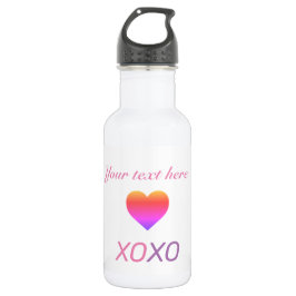 XOXO-HART personaliseren Waterfles