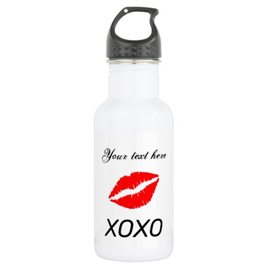 XOXO-HART personaliseren Waterfles (Voorkant)