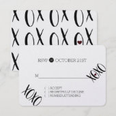 XOXO Hart RSVP (Voorkant / Achterkant)
