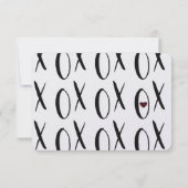 XOXO Hart RSVP (Achterkant)