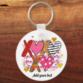  XOXO Hart Schattig & Speels Sleutelhanger (Achterkant)