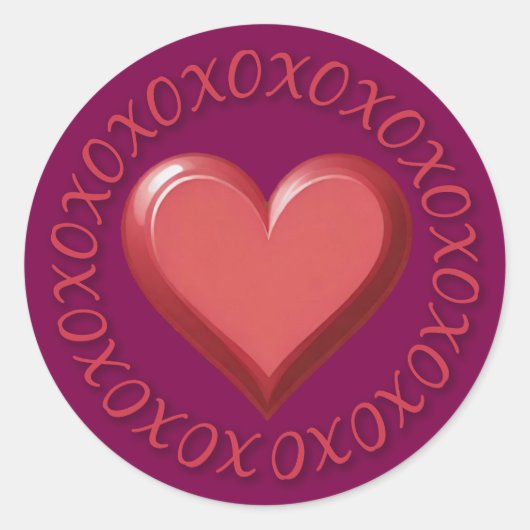 XOXO Hart Stickers (Voorkant)