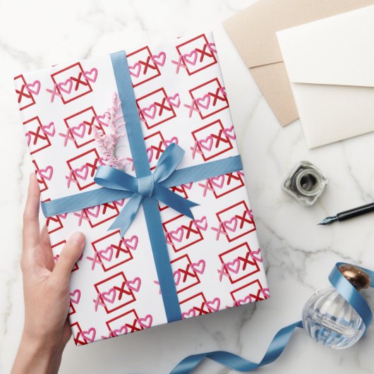 XOXO Hart Valentijnsdag Liefde Inpakpapier (Geschenken)