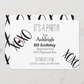 XOXO Hart Verjaardag Kaart (Voorkant / Achterkant)