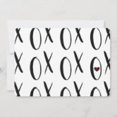 XOXO Hart Verjaardag Kaart (Achterkant)