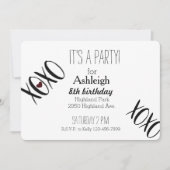 XOXO Hart Verjaardag Kaart (Voorkant)