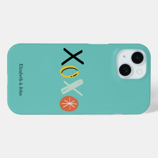 "XOXO" Harten Valentijnsdag Mint Groen Case-Mate iPhone Case