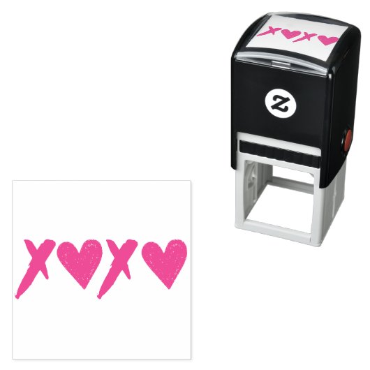 XOXO-harten Zelfinktende Stempel (In situ)