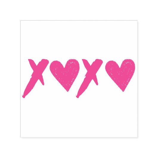 XOXO-harten Zelfinktende Stempel (Design)