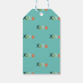 "XOXO" Hartjes Valentijnsdag Mintgroen Cadeaulabel (Achterkant)