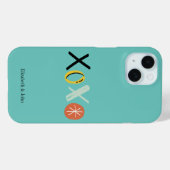 "XOXO" Hartjes Valentijnsdag  Mintgroen Case-Mate iPhone Case (Achterkant (horizontaal))
