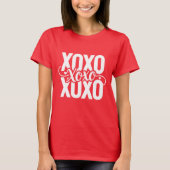 XOXO Hartjes Valentijnsdag T-shirt (Voorkant)