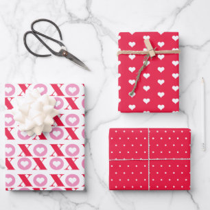 XOXO Hartpatroon Inpakpapier Vel