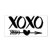 XOXO Hartpijl Rubber Stamp Rubberstempel (Afrduk)
