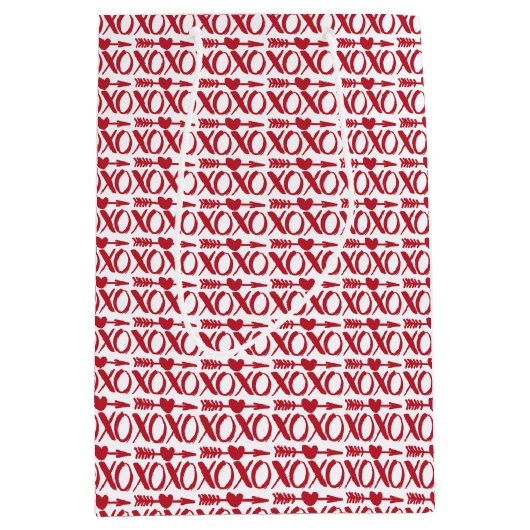 XOXO Heart Arrow Cadeau Medium Cadeauzakje (Voorkant)