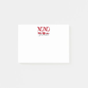 XOXO Heart Arrow Post-it Notes