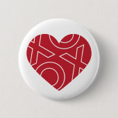 XOXO Heart Button (Voorkant)