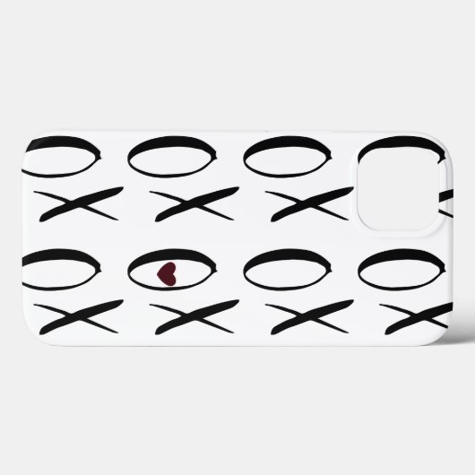 XOXO Heart Case-Mate iPhone Case (Achterkant (horizontaal))