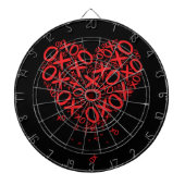 XOXO Heart Dartbord (Voorkant)