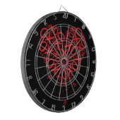 XOXO Heart Dartbord (Voorkant Links)