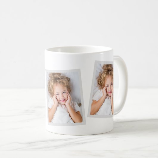 Xoxo Heart Happy Valentine's Day Two Photo Coffee Koffiemok (Voorkant rechts)