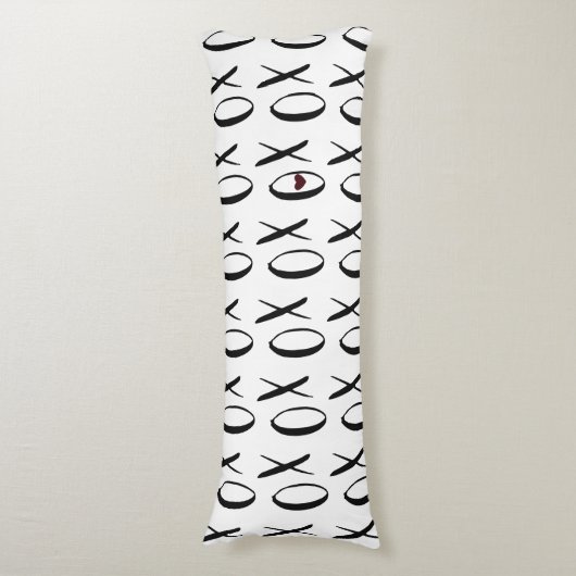 XOXO Heart Lichaamskussen (Voorkant Verticaal)