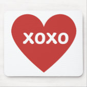 XOXO Heart Muismat (Voorkant)