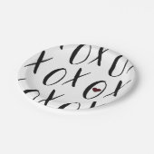 XOXO Heart Papieren Bordje (Gekanteld)