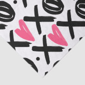 XOXO Heart Pattern Valentijnsdag Tissuepapier (Detail)